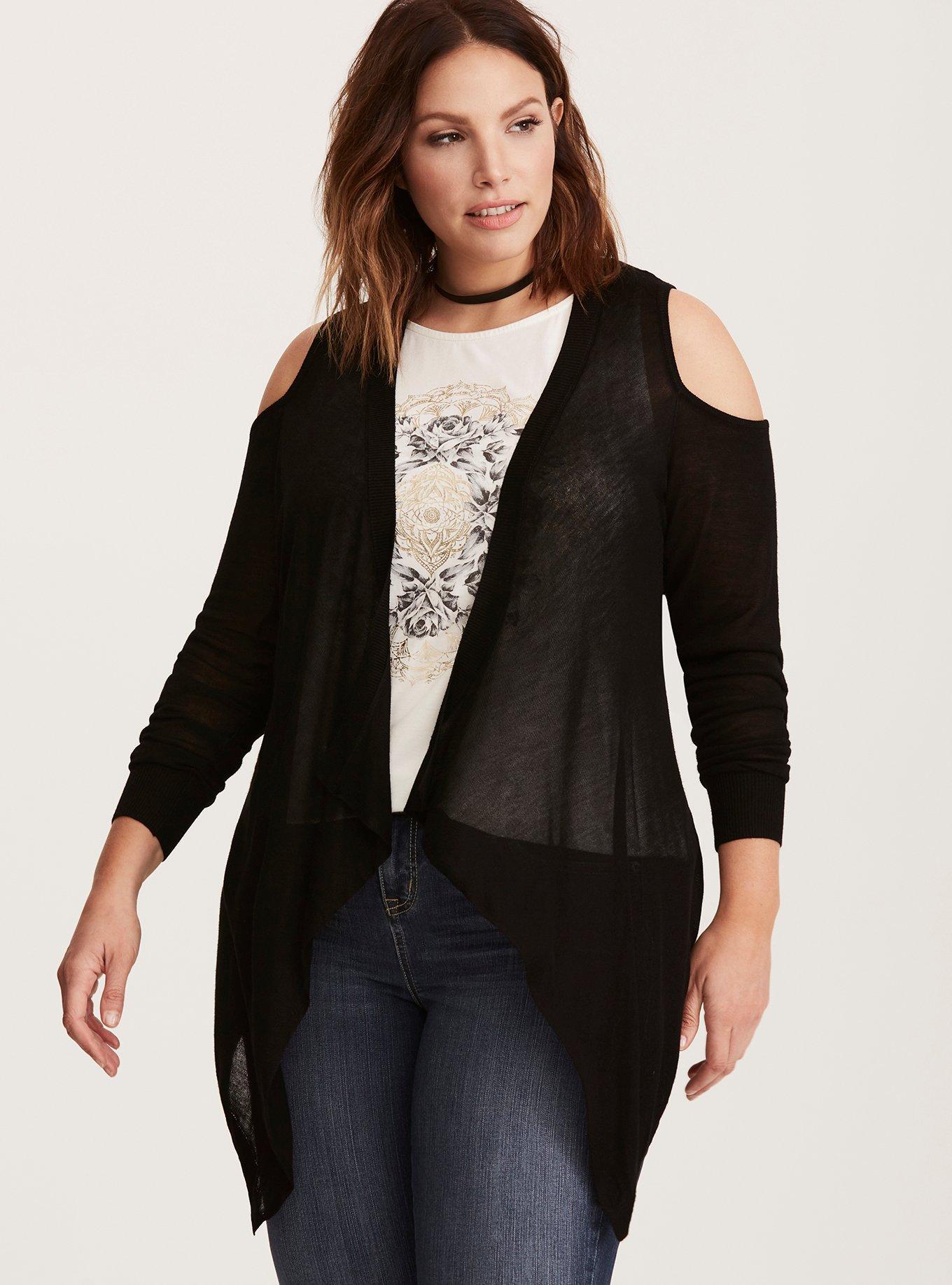 Cold shoulder cardigans sale