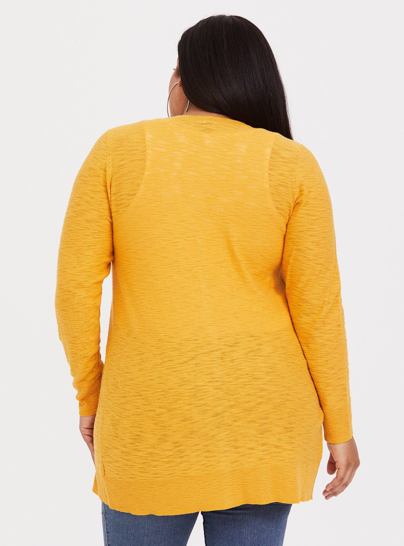 Torrid 2025 yellow cardigan