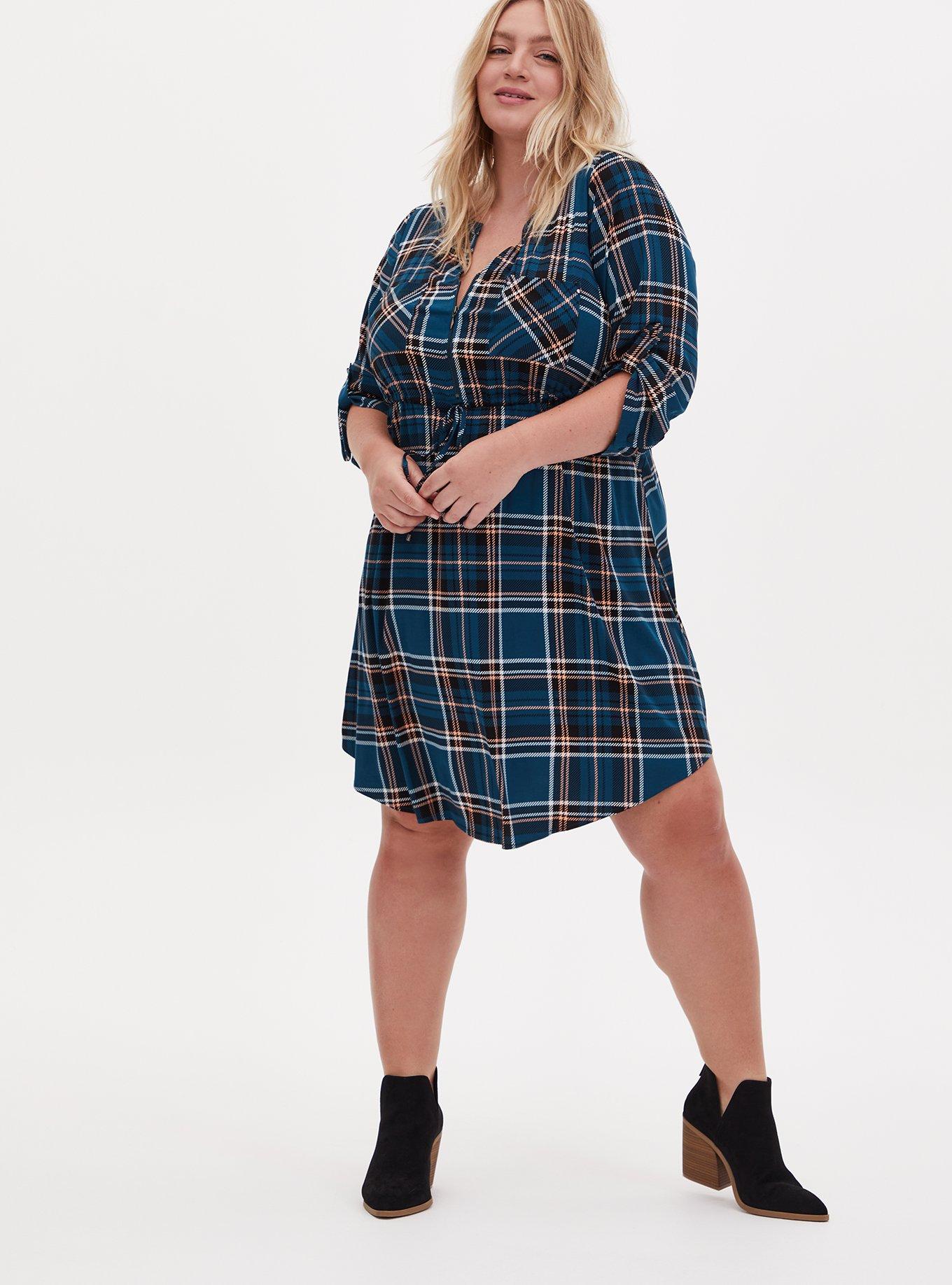 Plus Size - Mini Charm Pullover Belted Dress - Torrid