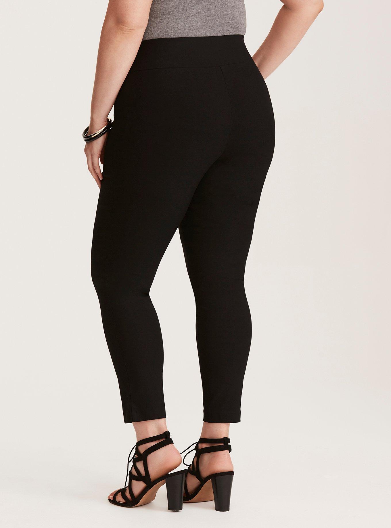 Plus Size - Studio Ponte Crop Flare Slim Fix Pixie Pant – Charcoal Grey -  Torrid