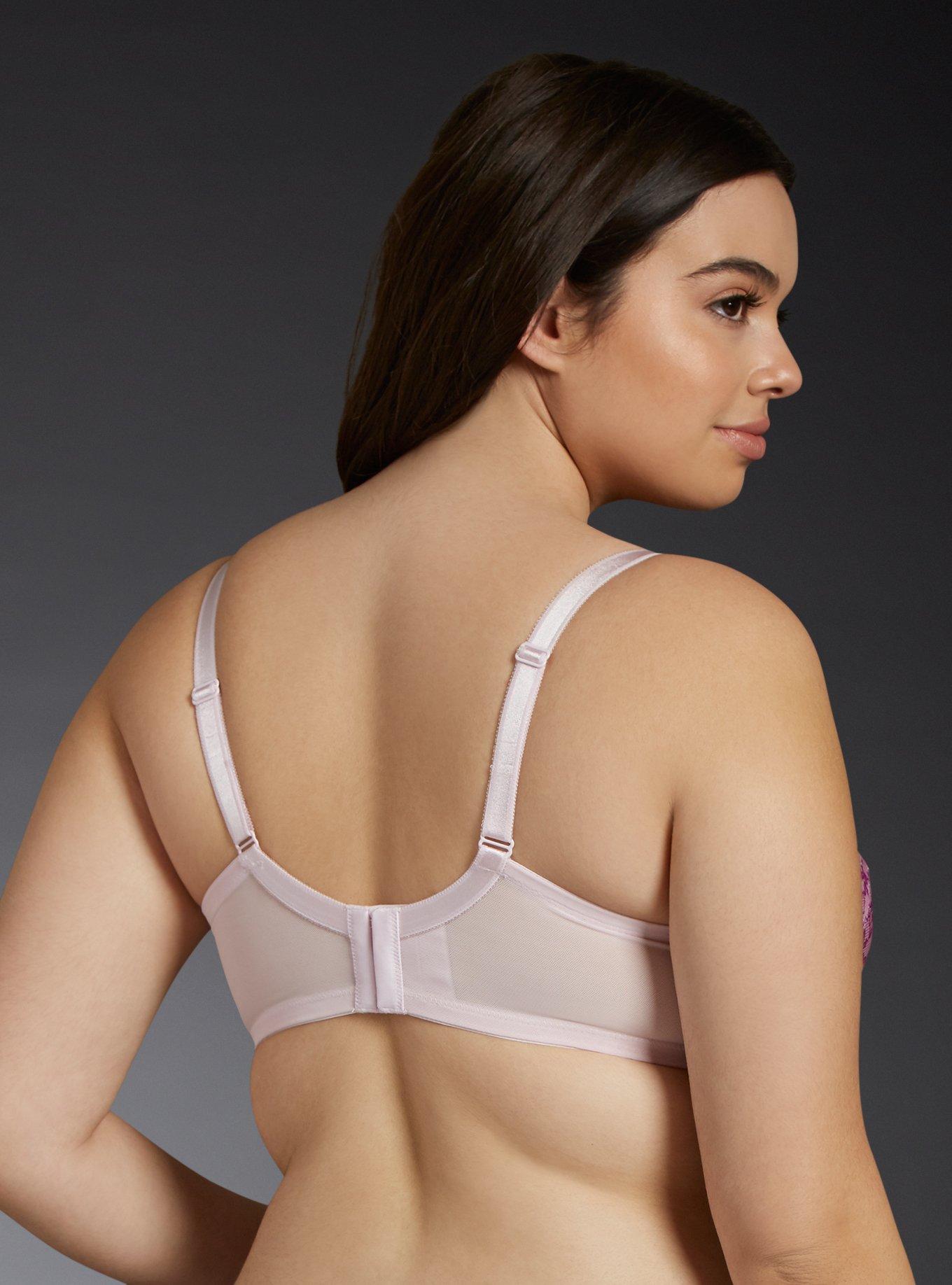 Perfect T-Shirt Bra, PURPLE LACE PRINT, alternate