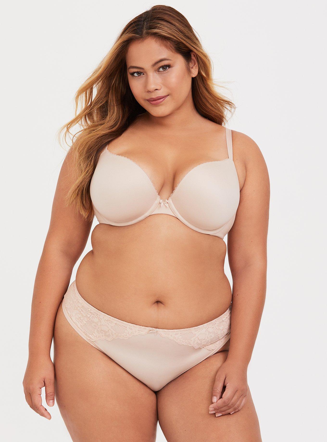 Plus Size - Torrid Curve Body Plunge Lightly Lined Straight Back