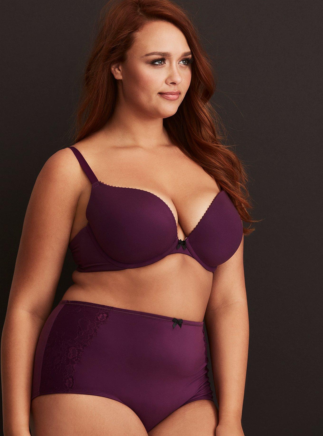 Plus Size - Torrid Curve Body Plunge Lightly Lined Straight Back