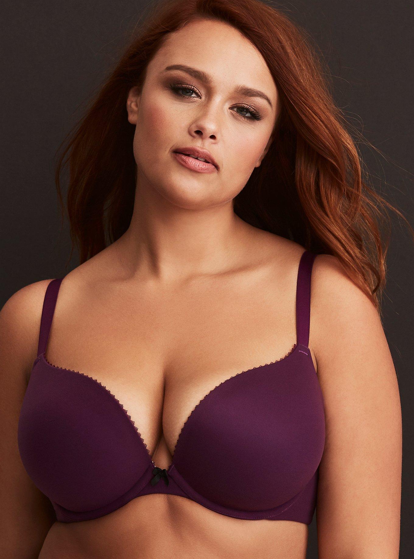 Plus Size - Torrid Curve Body Plunge Lightly Lined Straight Back