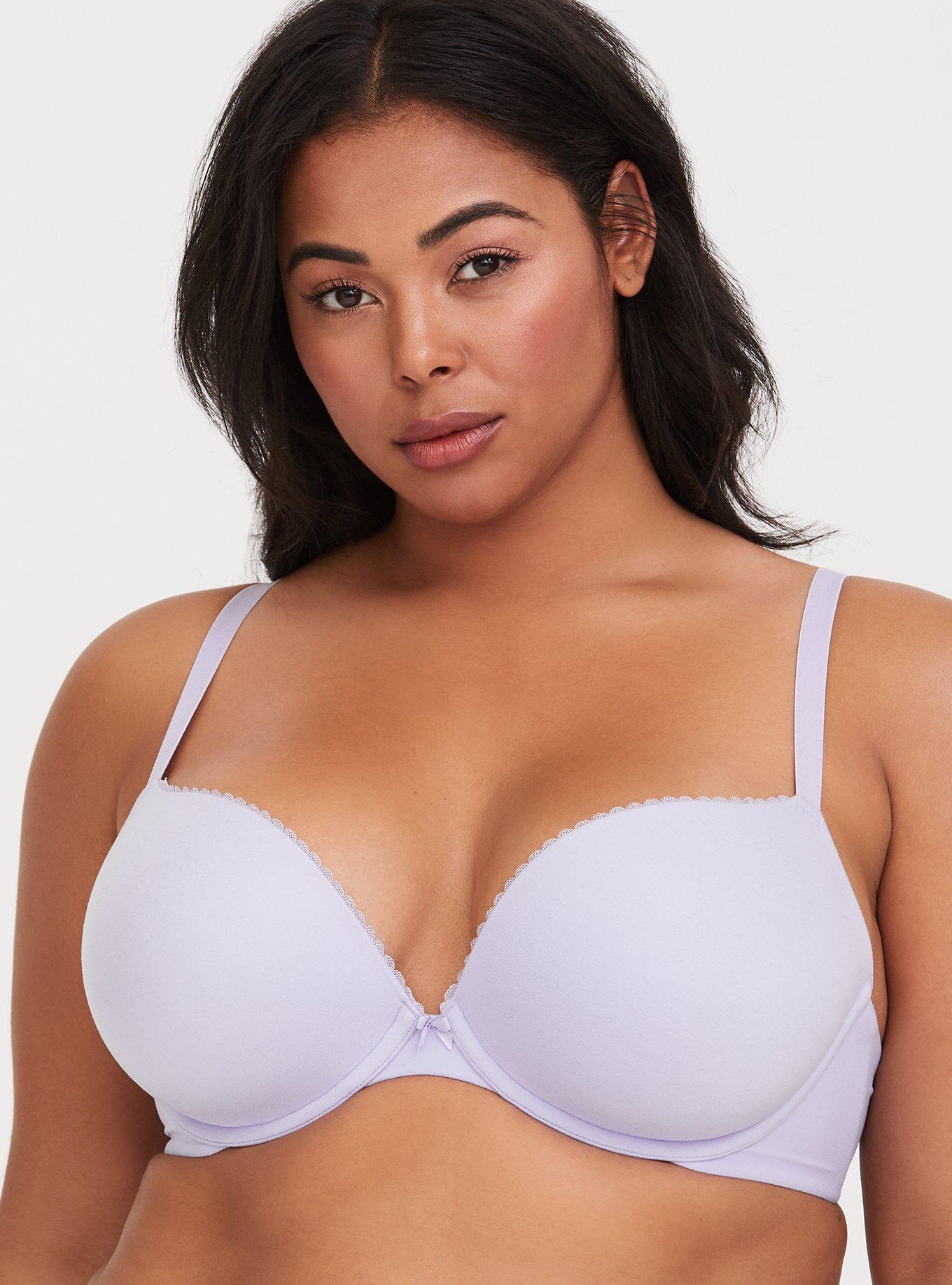 Plus Size T-Shirt Lightly Lined Smooth Straight Back Bra, 58% OFF