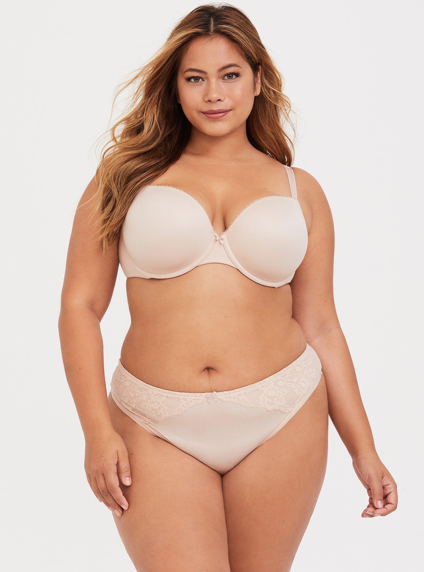 Torrid Curve Body T-Shirt Lightly Lined Lace Straight Back Bra