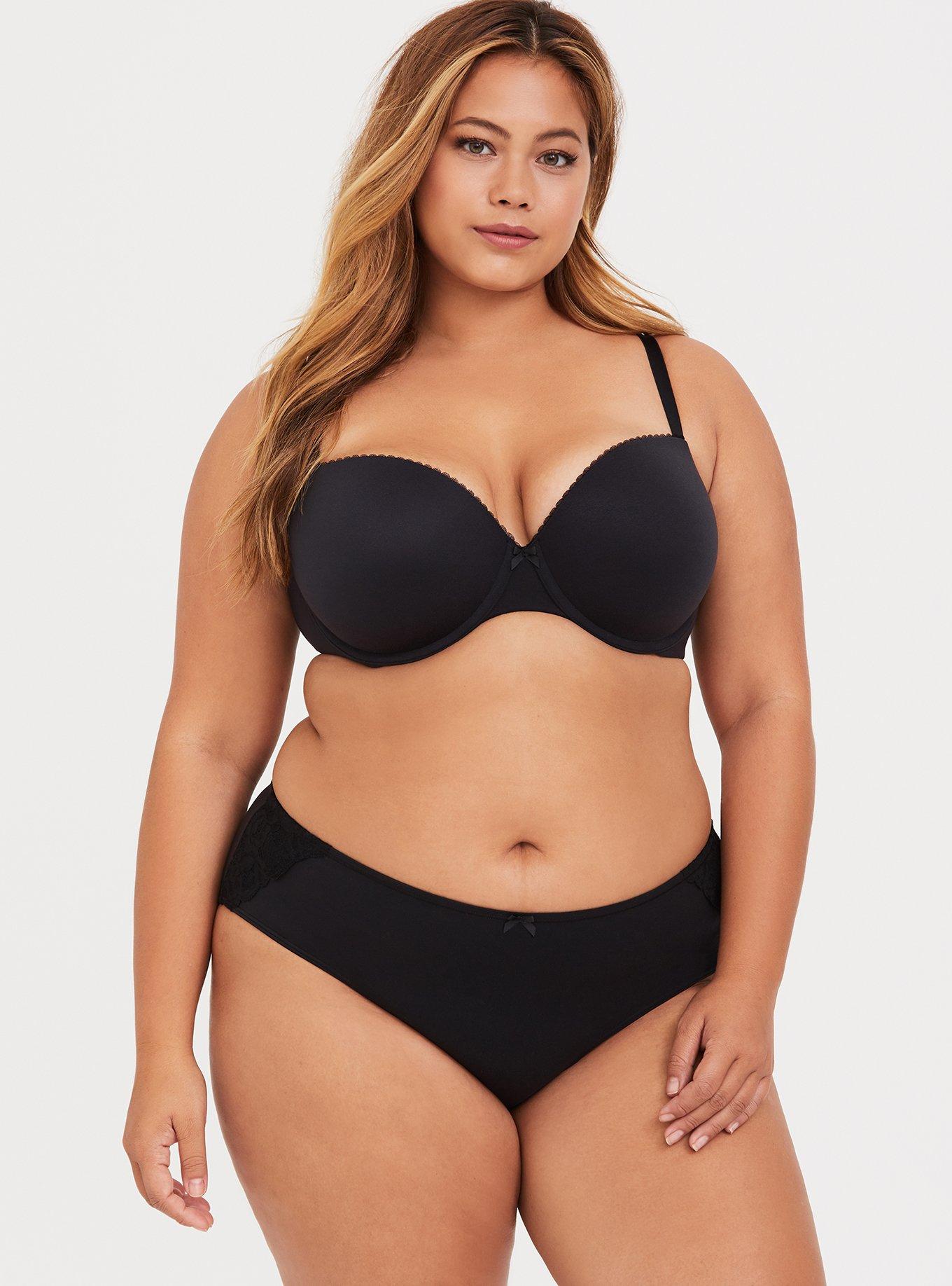 Plus Size - Overt Strappy Mesh Hipster Panty - Torrid