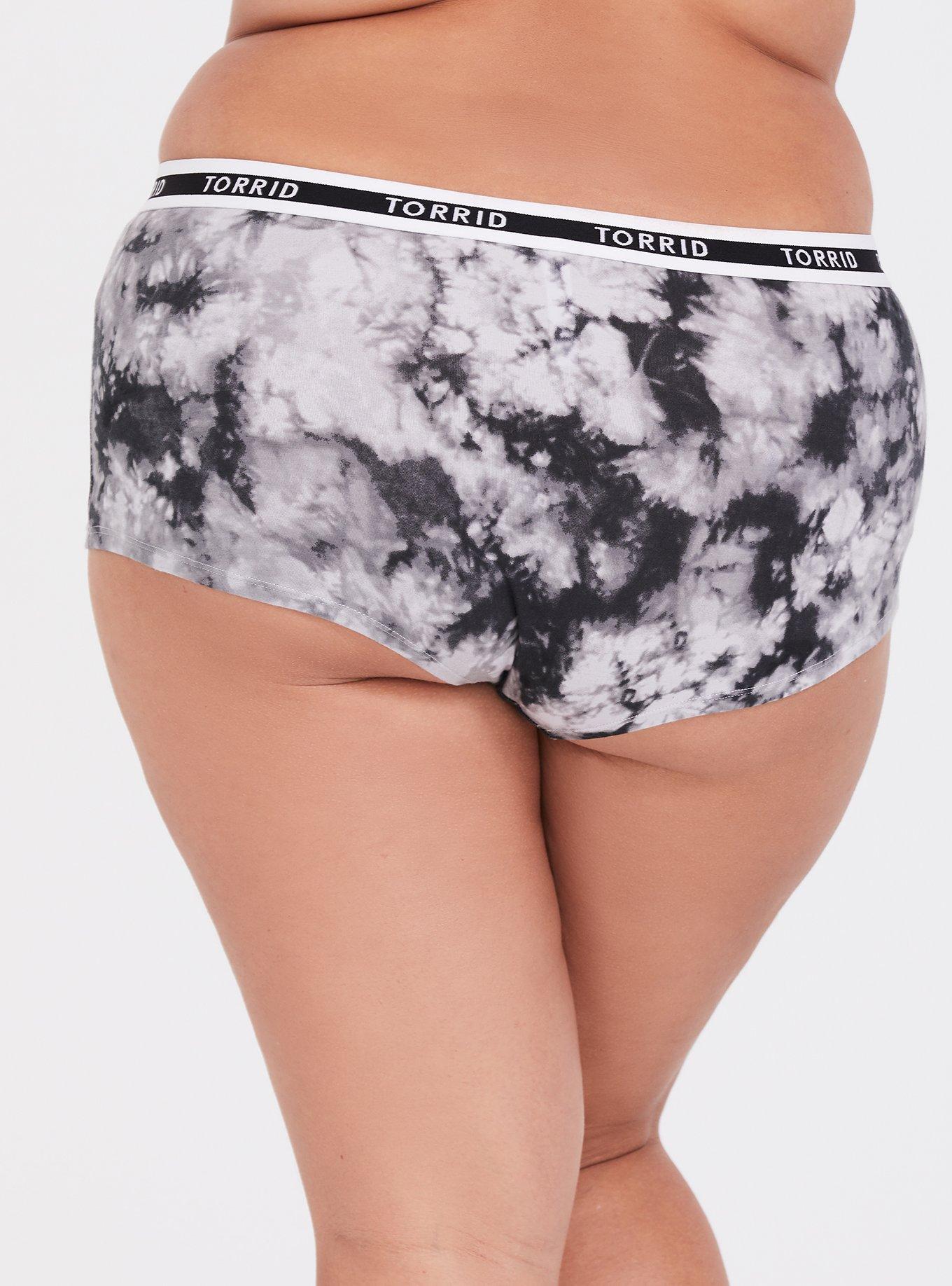 Plus Size - Cotton Mid-Rise Boyshort Logo Panty - Torrid