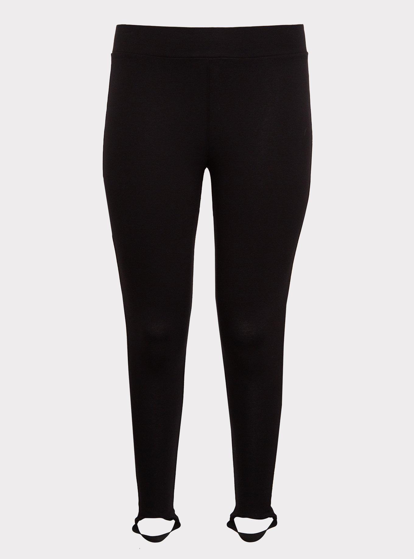 BNWT Good American Black Stirrup Leggings, Sz 2, RRP $69/ £65