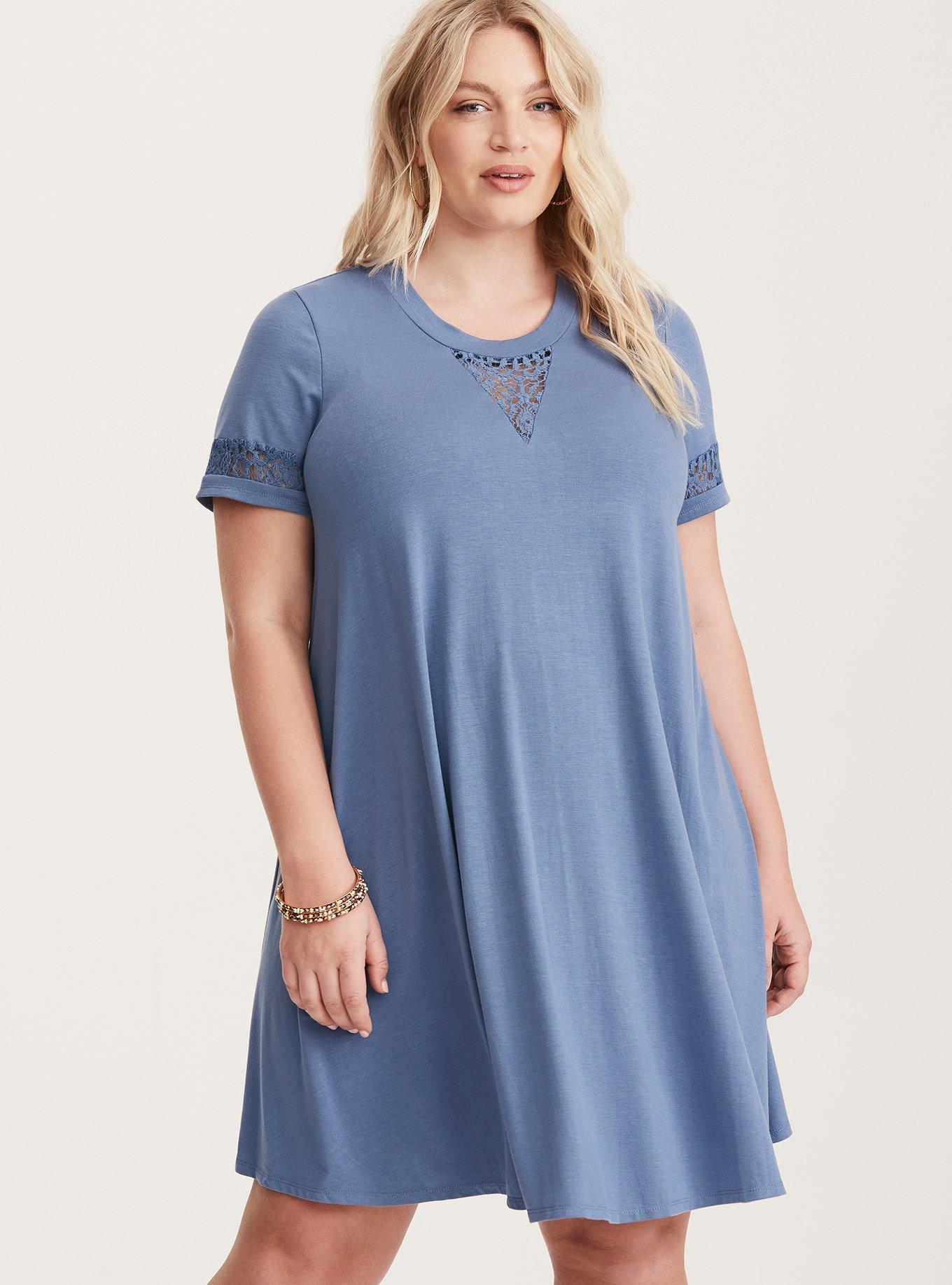 Torrid blue hotsell lace dress