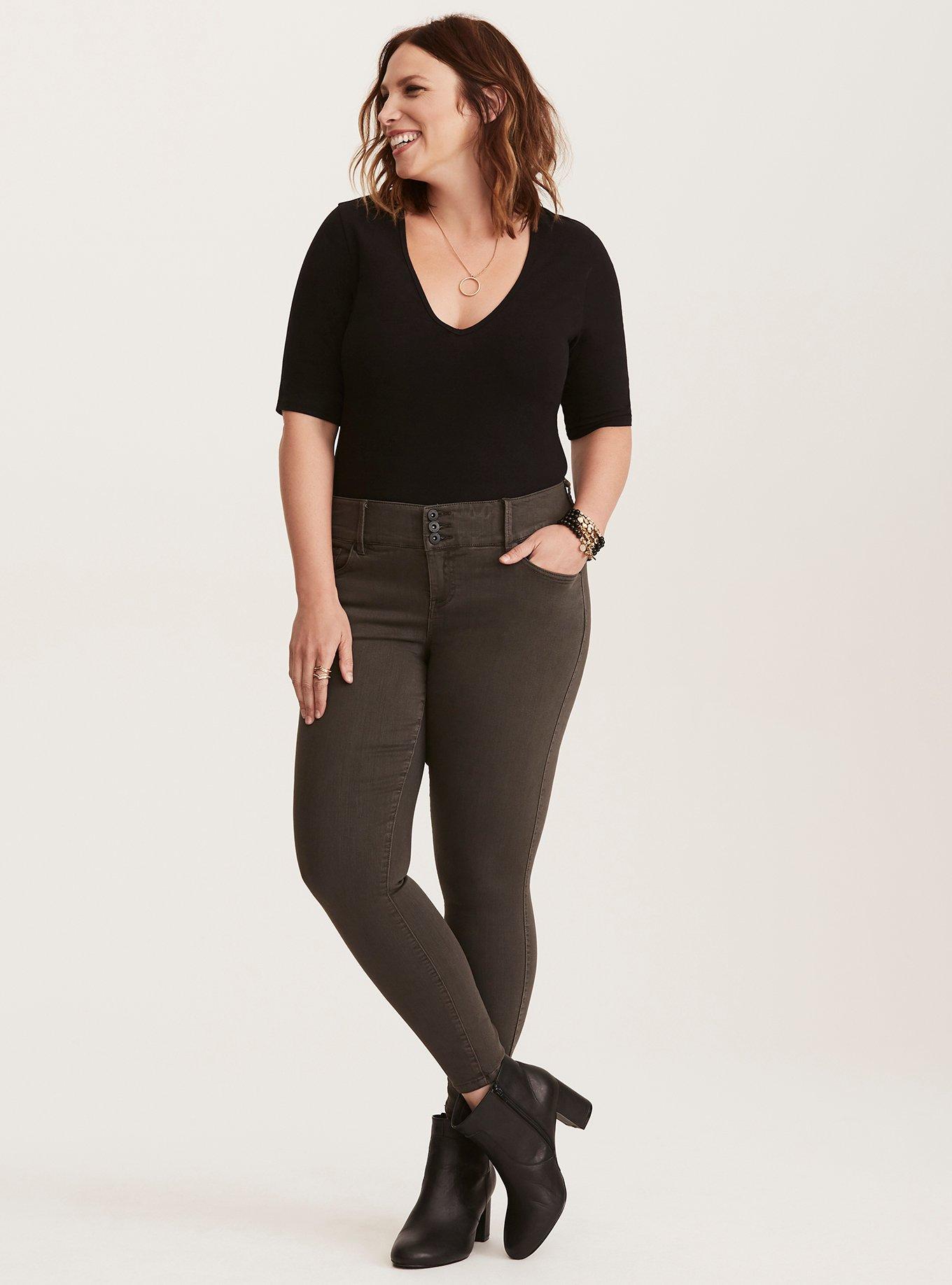 High-Rise Sateen Pull-On Jegging