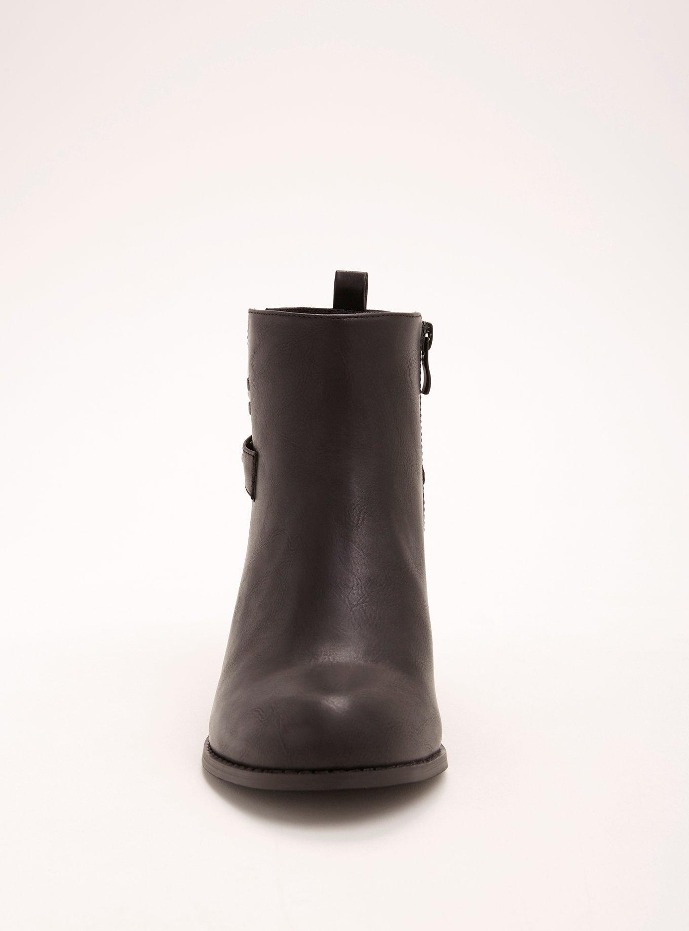Double Strap Buckle Booties (Wide Width), , alternate