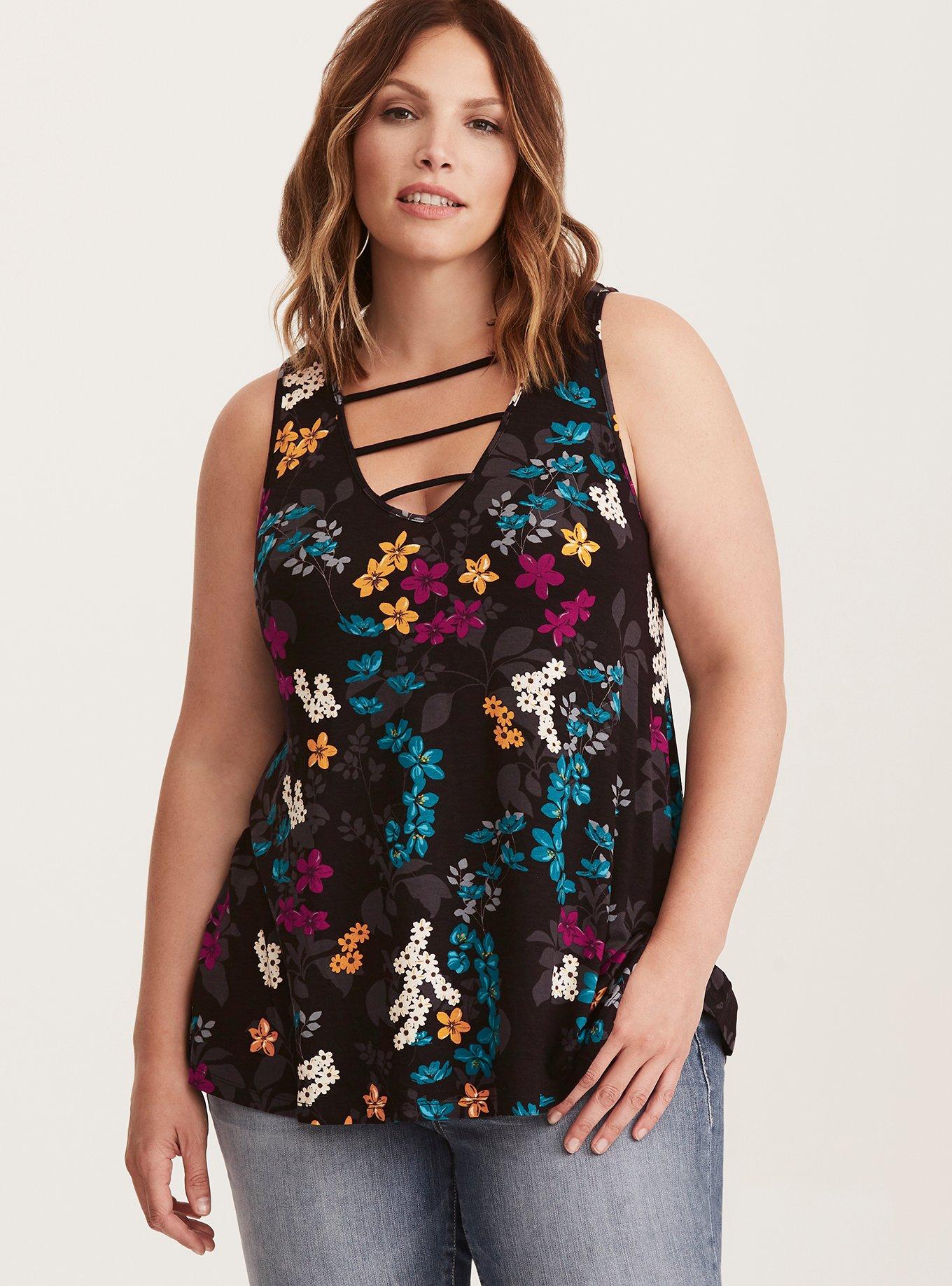 Torrid floral top sales