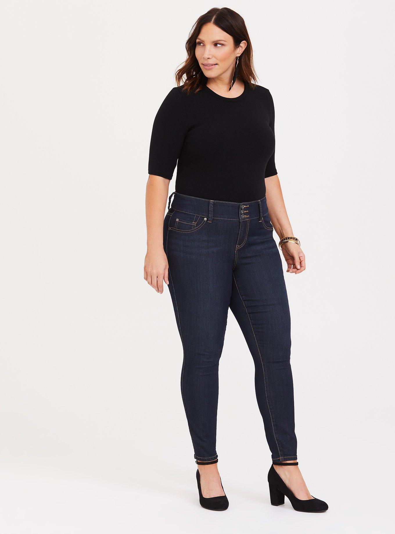 Black Ribbed Crew Neck Bodysuit, DEEP BLACK, alternate