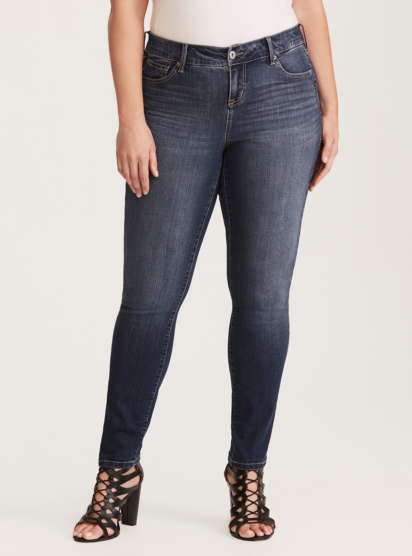 Premium Stretch Skinny Jean - Medium Wash, , alternate