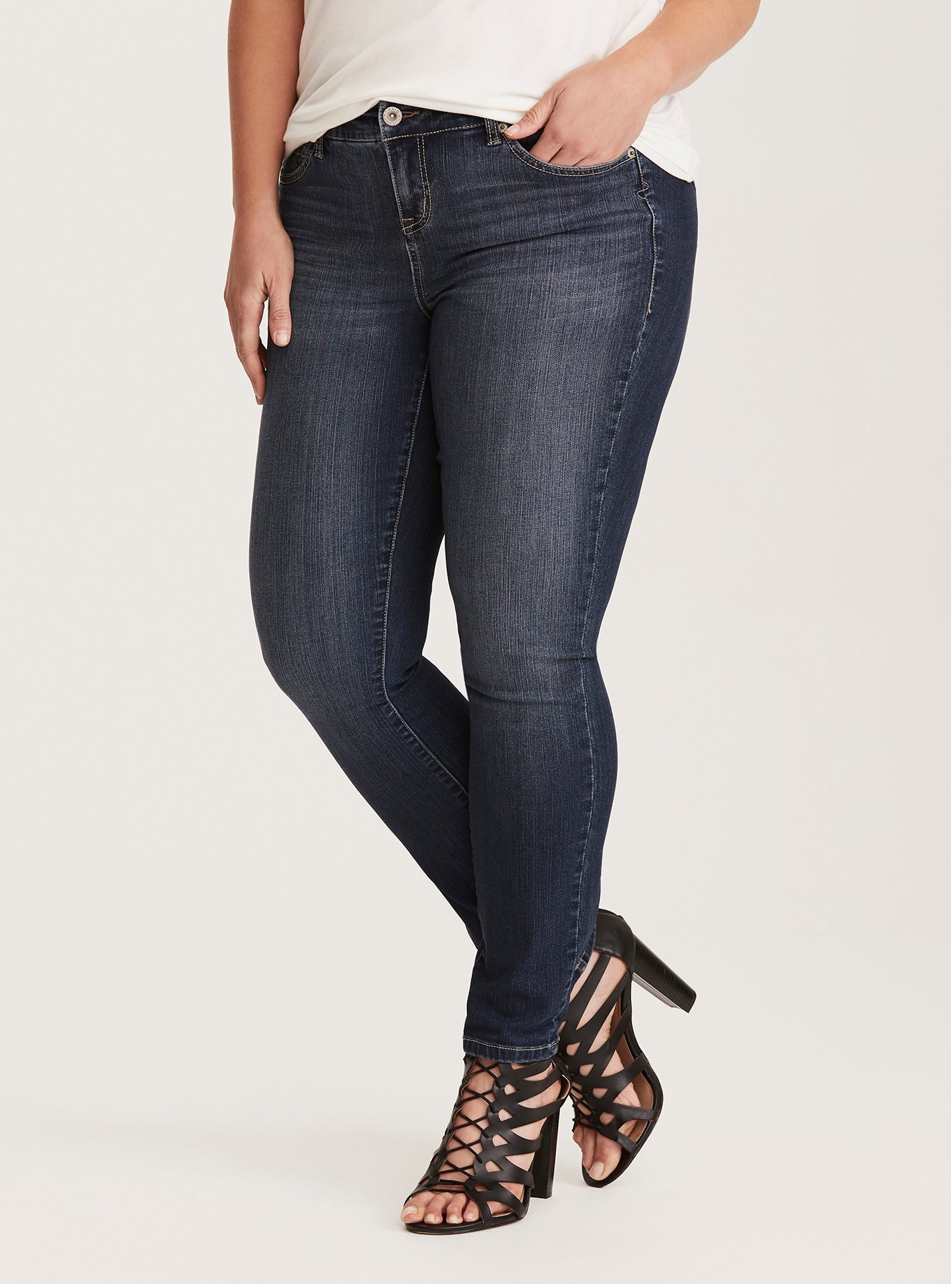 Premium Stretch Skinny Jean - Medium Wash, , hi-res