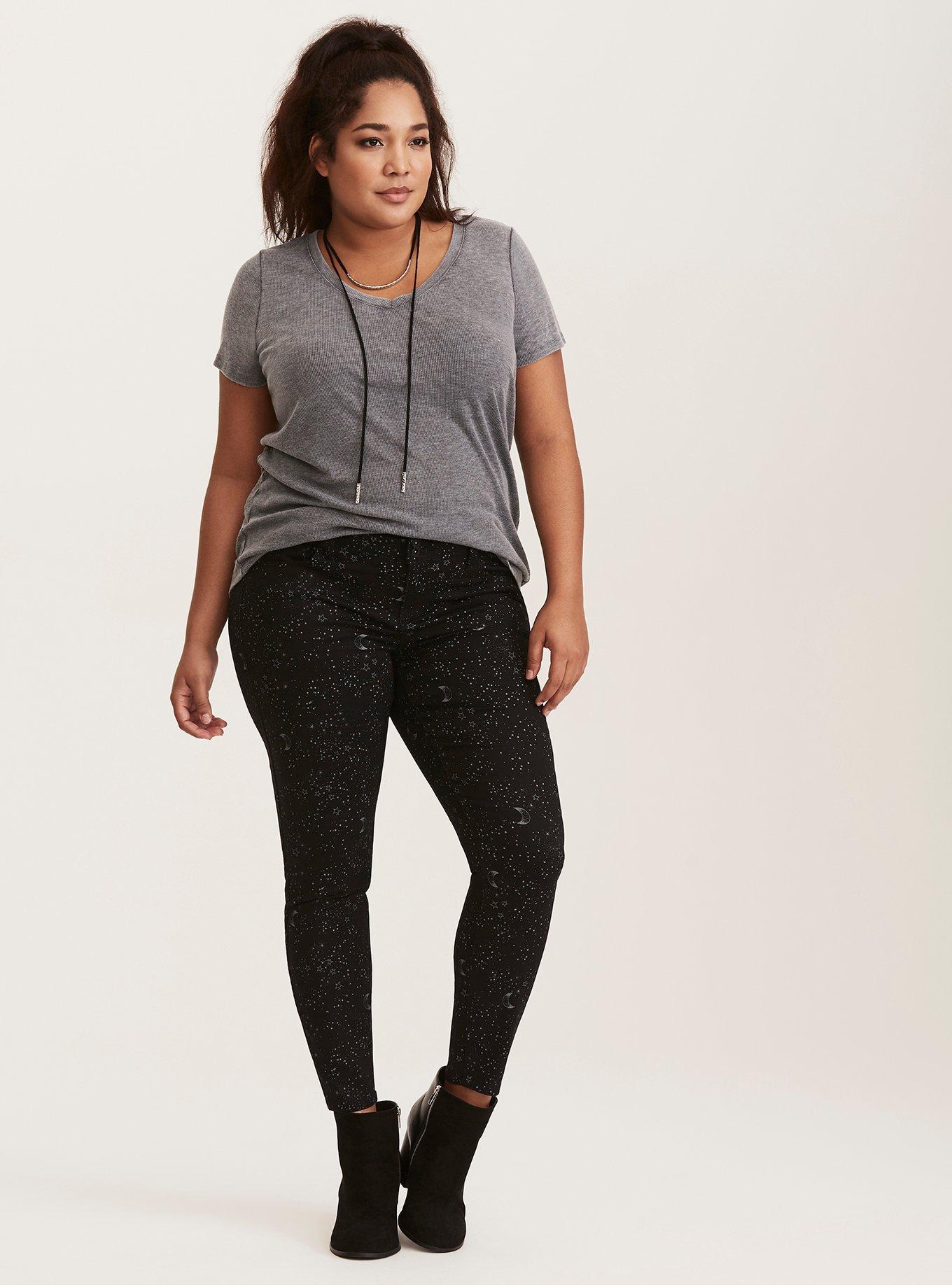Jegging - Star & Moon Black Wash