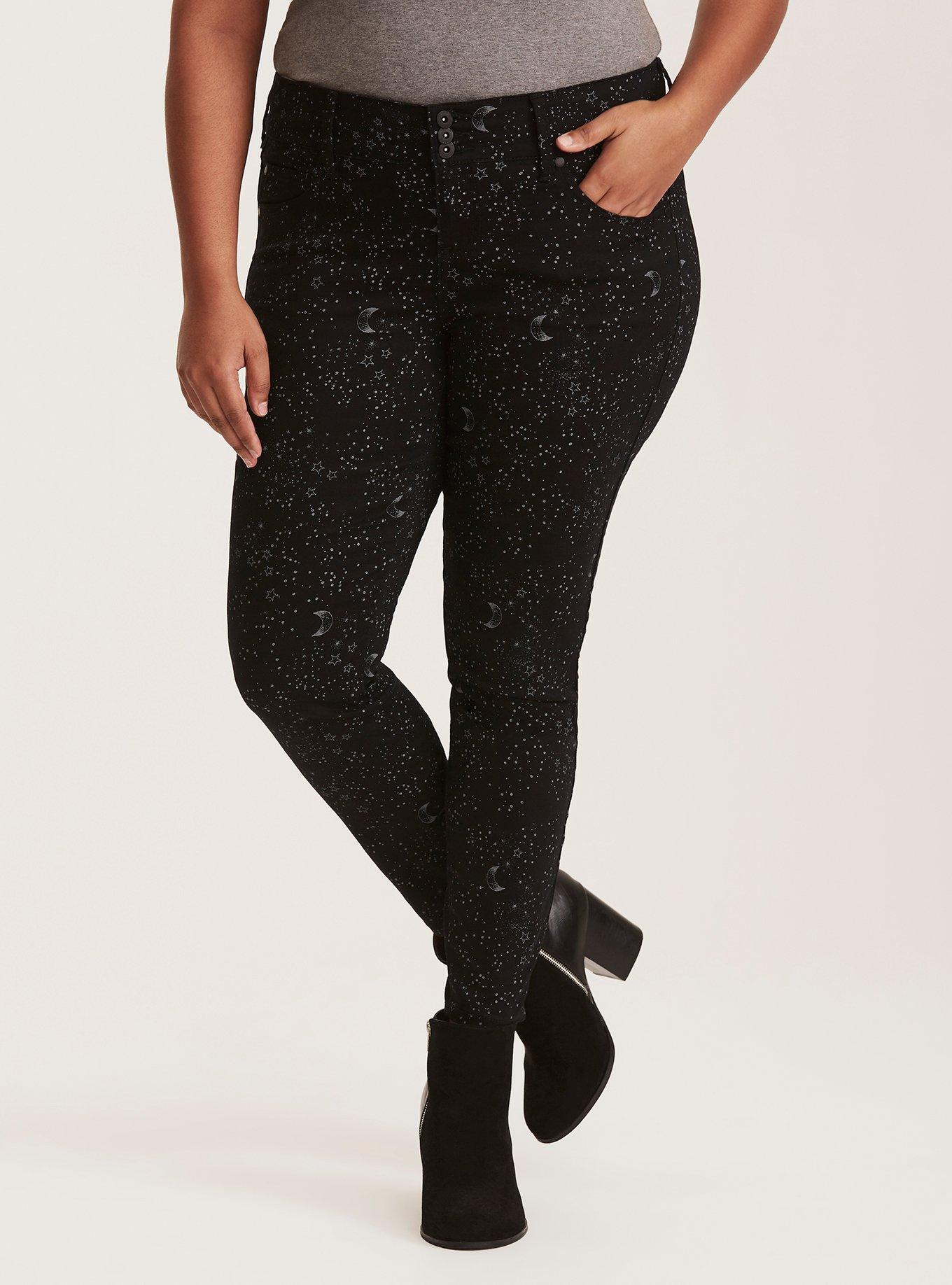 Jegging - Star & Moon Black Wash