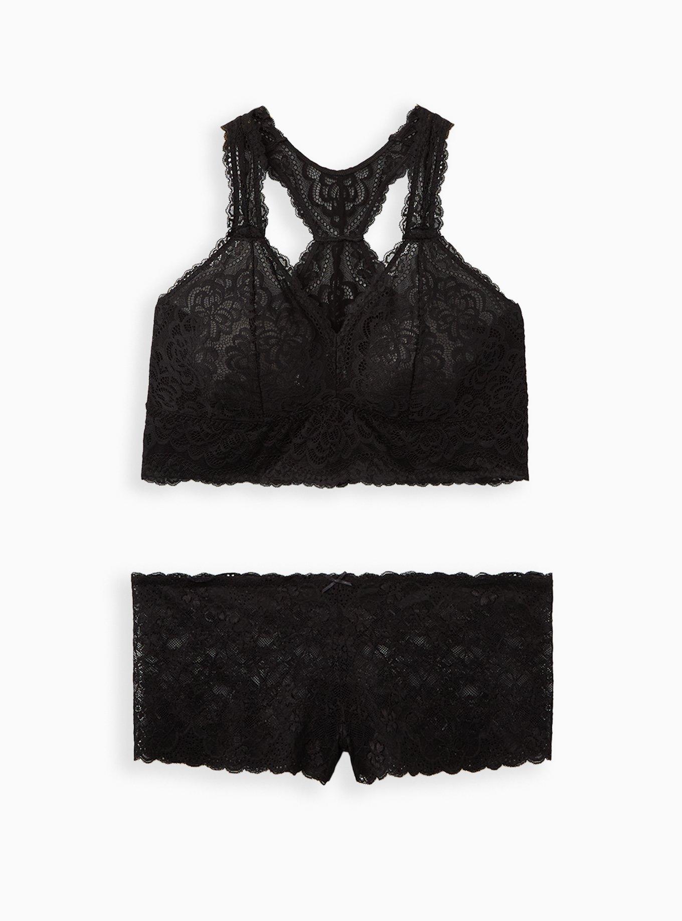 Plus Size - Unlined Lace Crop Bralette - Torrid