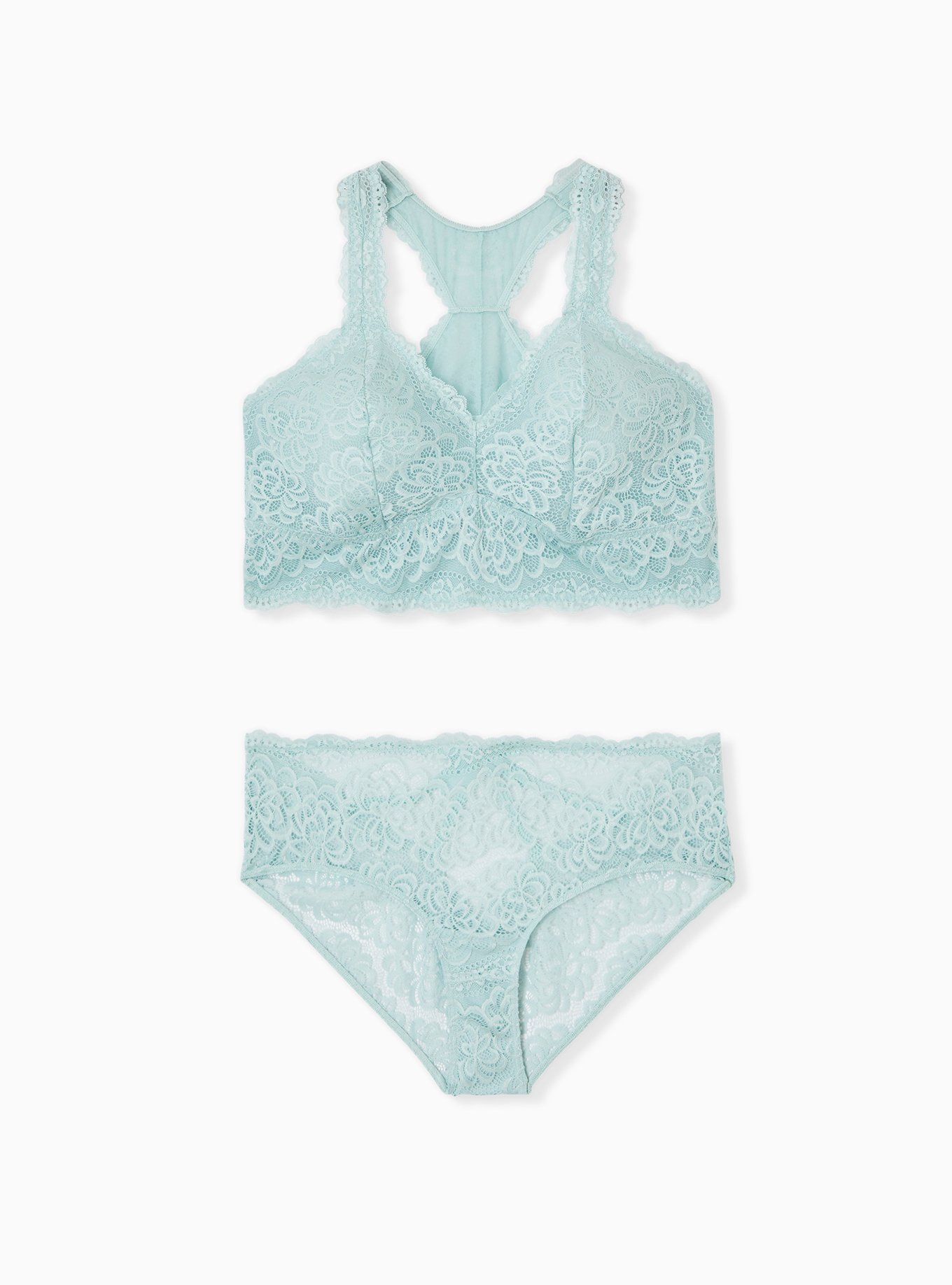 Plus Size - Unlined Lace Racerback Bralette - Torrid