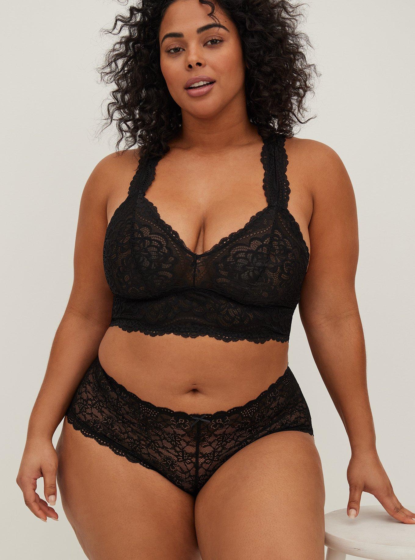 Plus Size - Full-Coverage Unlined Lace Straight Back Bra - Torrid