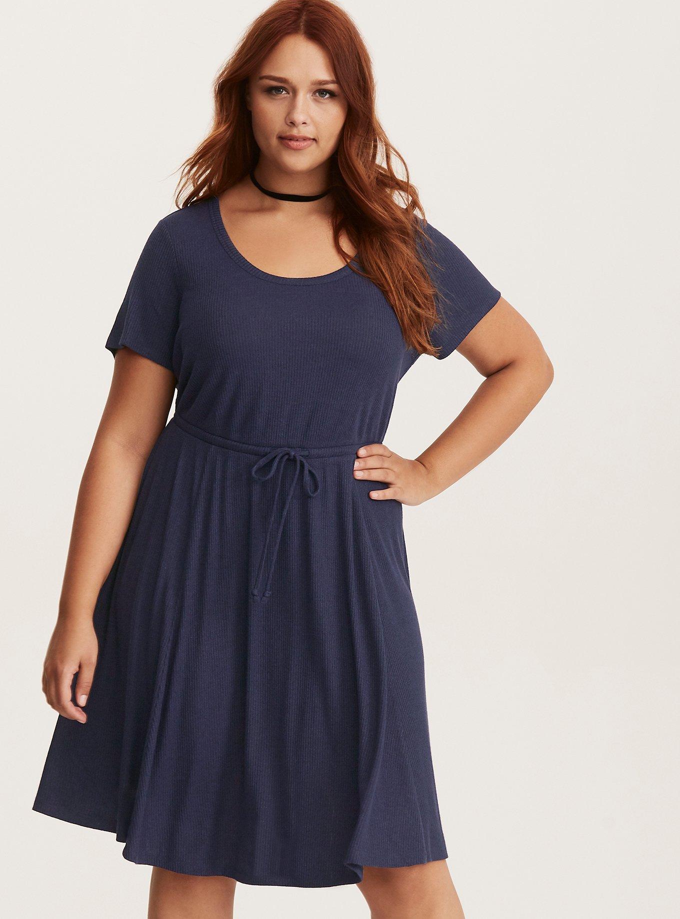 Torrid navy outlet dress