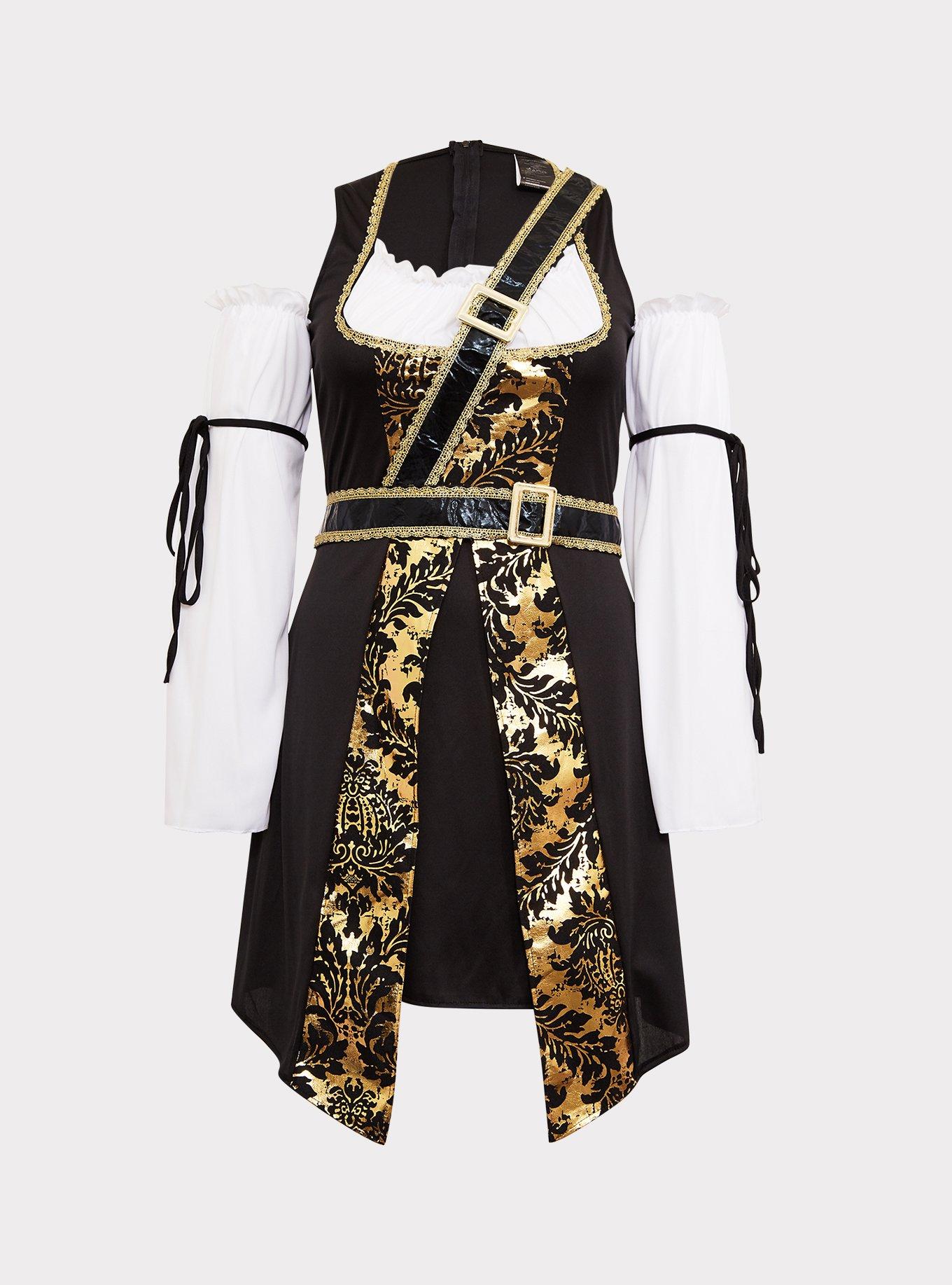 Plus Size - Leg Avenue Black Sea Buccaneer Halloween Costume - Torrid