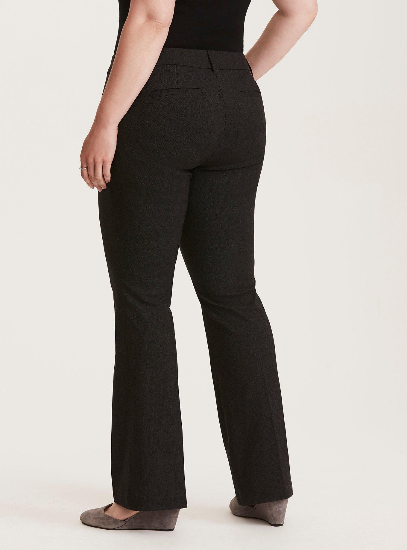 Plus Size - Slim Flare Pant - Grey Deluxe Stretch - Torrid