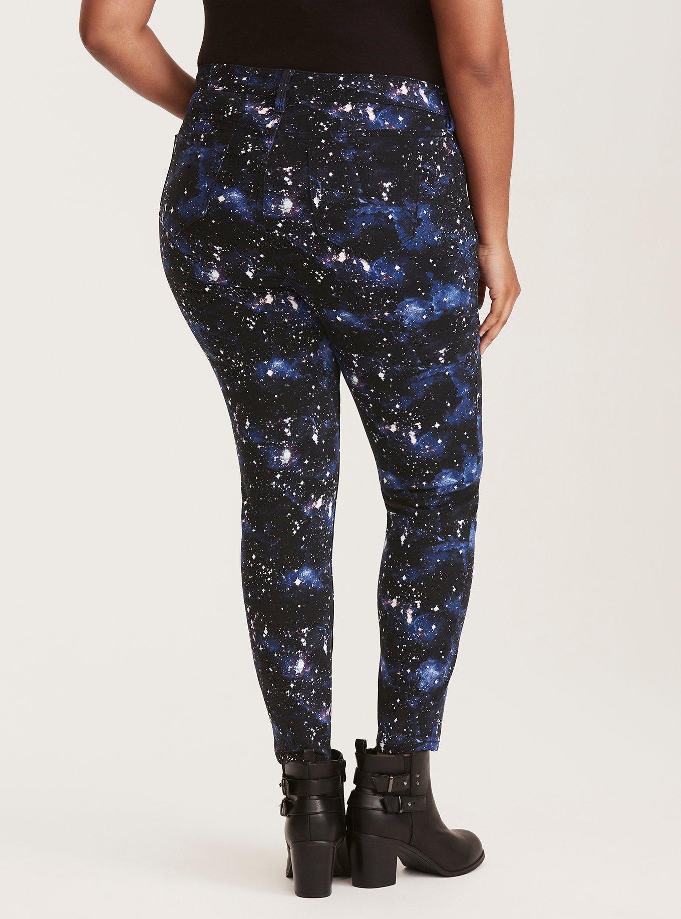 Skinny Jean - Black Galaxy Print, GALAXY, alternate