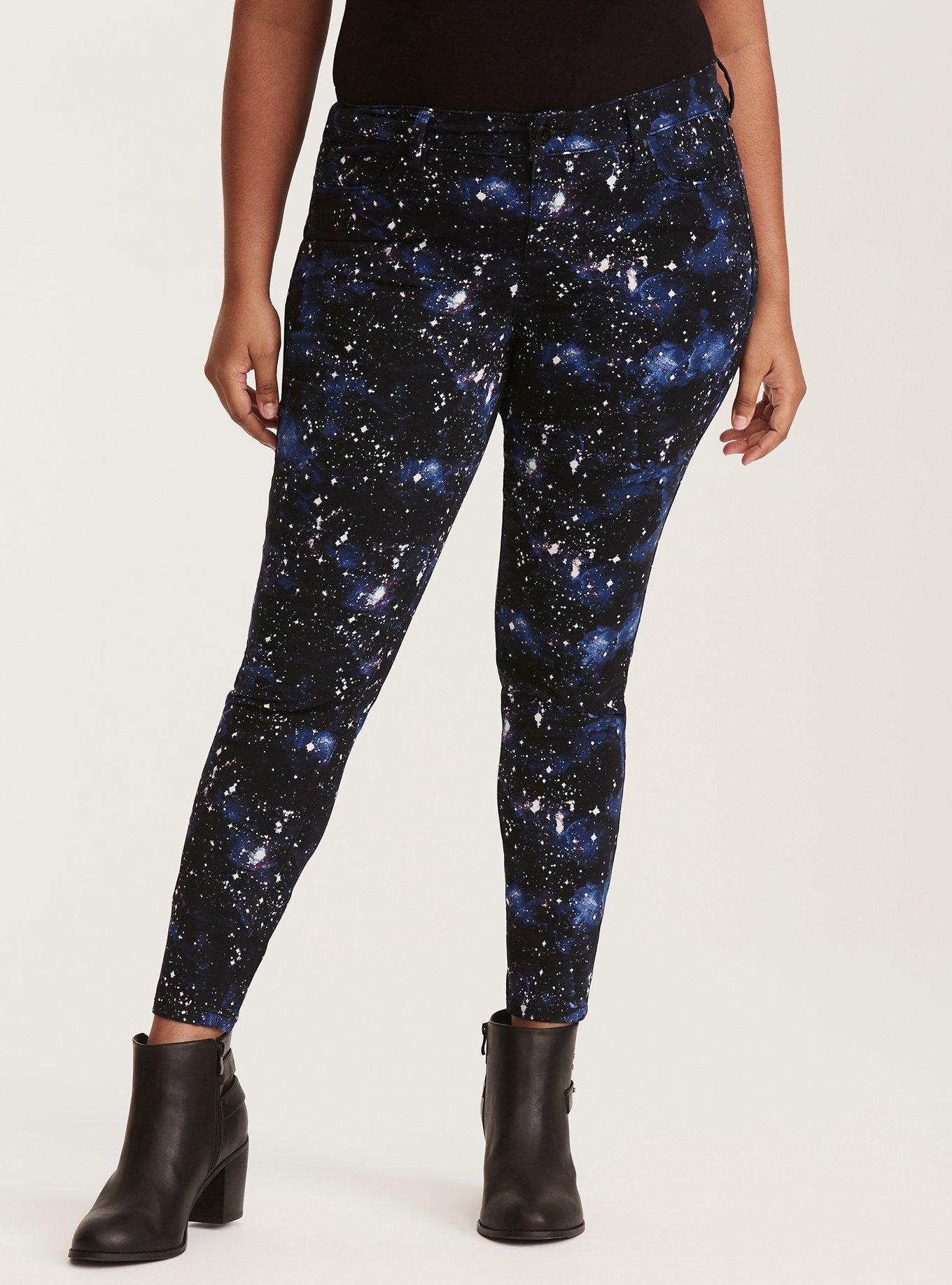 Skinny Jean - Black Galaxy Print, GALAXY, alternate