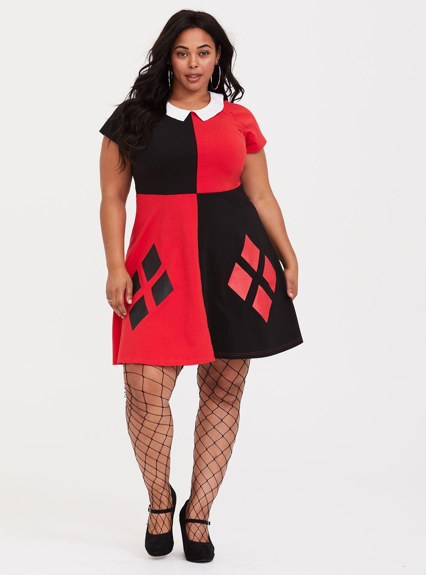 harley quinn costume plus size