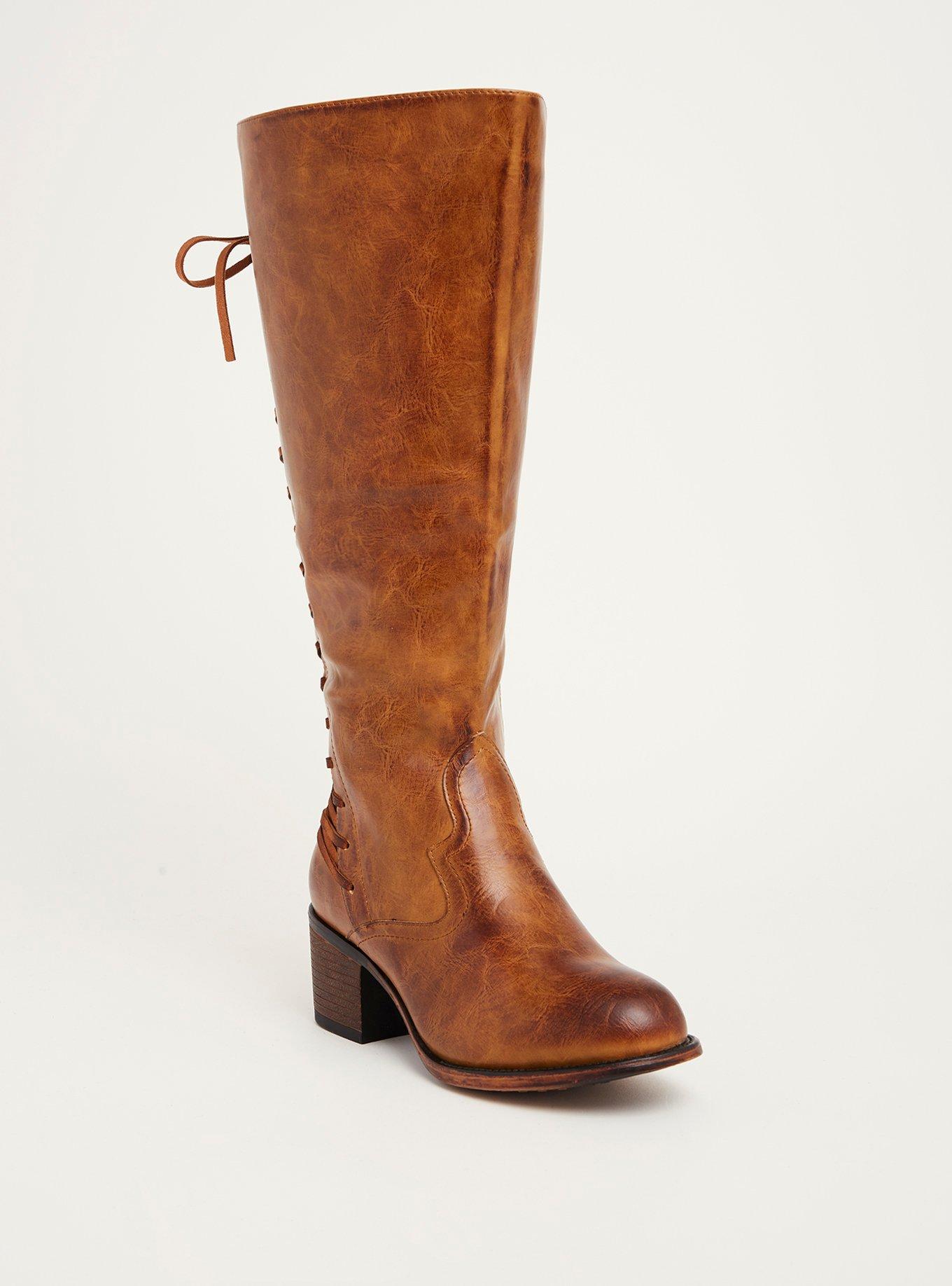 Wide width regular calf on sale boots