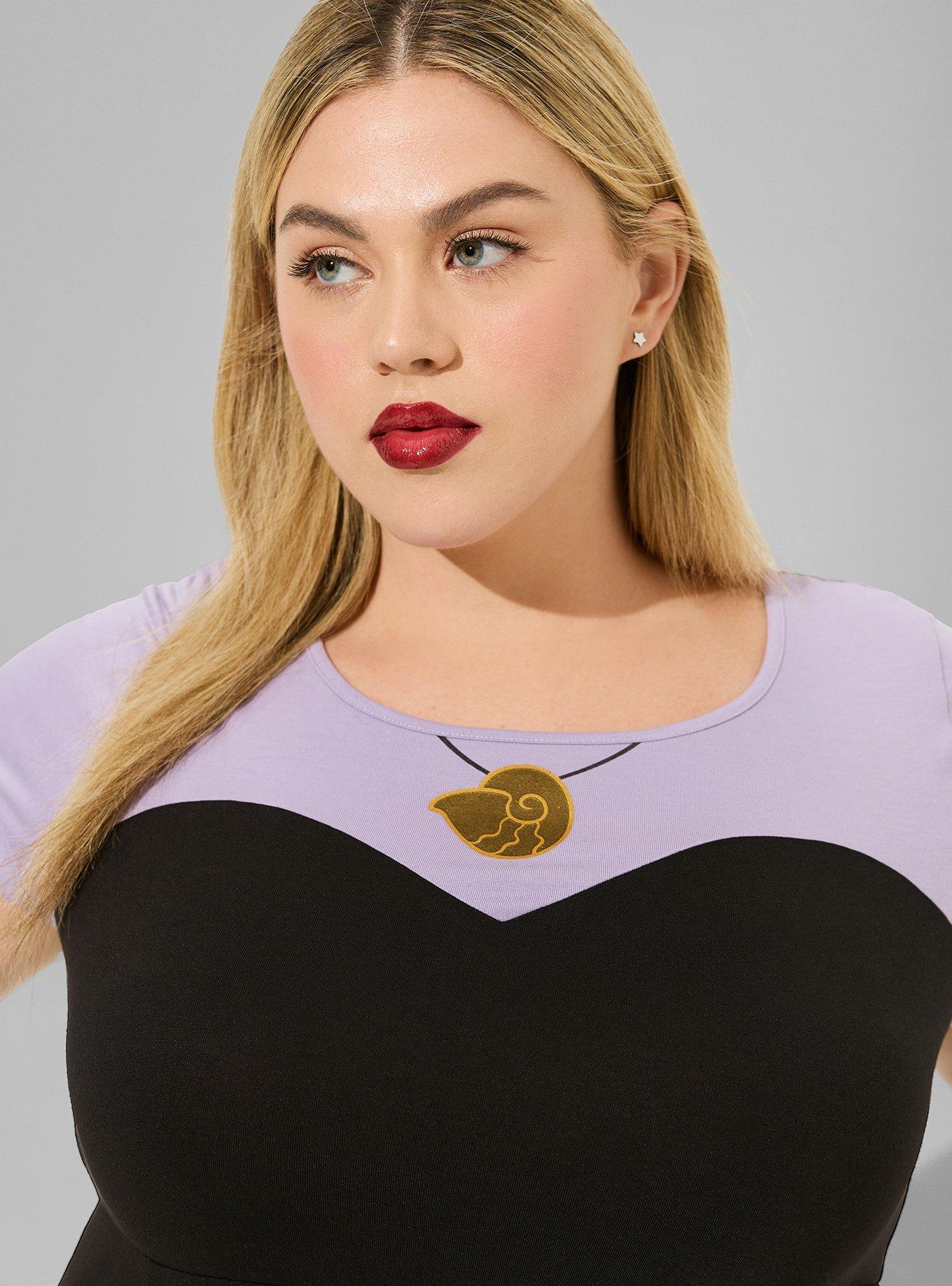 Plus Size - Disney The Little Mermaid Ursula Purple Maxi Dress