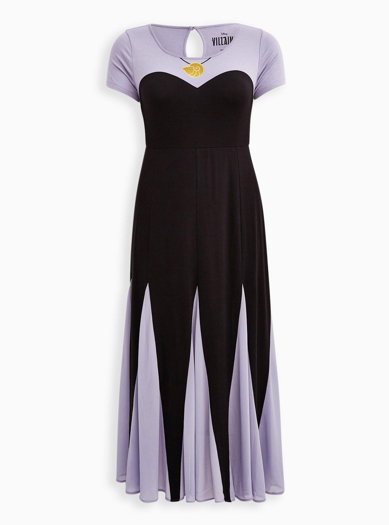 Disney The Little Mermaid Ursula Purple Maxi Dress