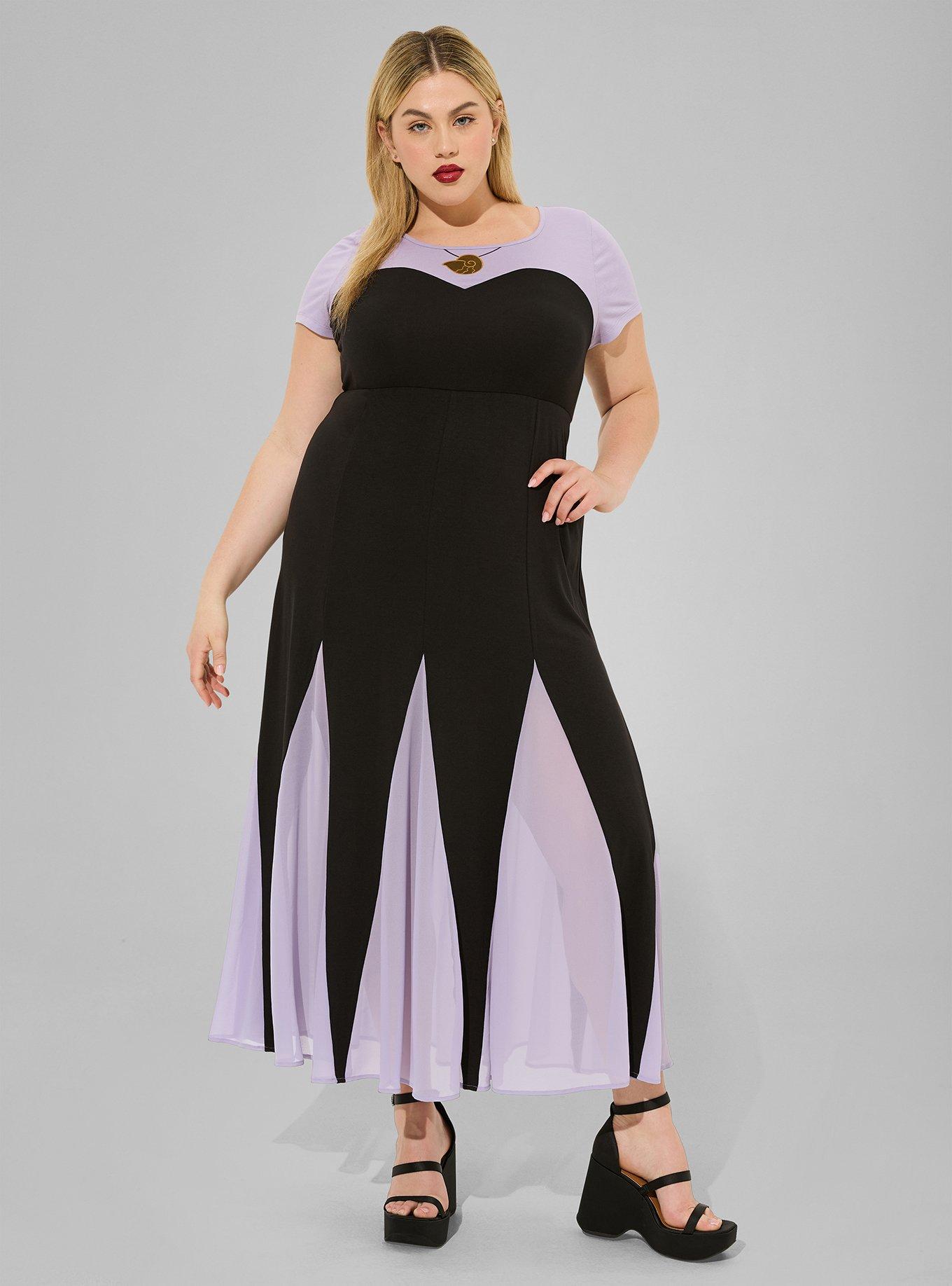 Plus Size - Disney The Little Mermaid Ursula Purple Maxi Dress