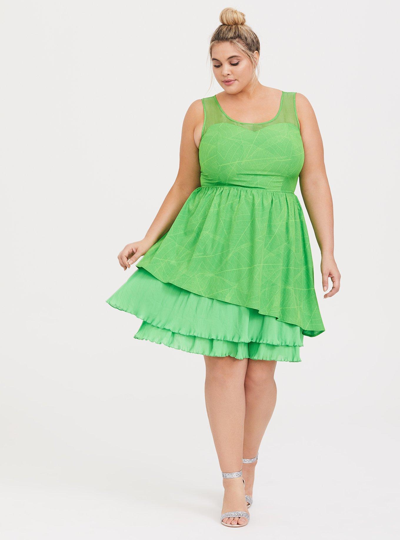 Plus Size - Disney Tinkerbell Green Dress Torrid