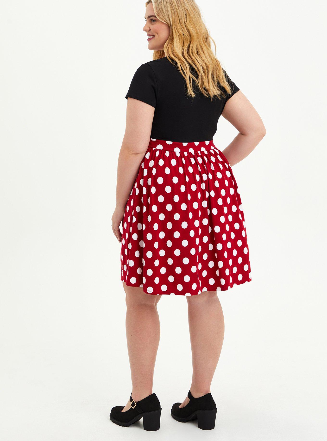 Plus Size - Brief Panty - Disney Minnie Mouse Polka Dot Red - Torrid