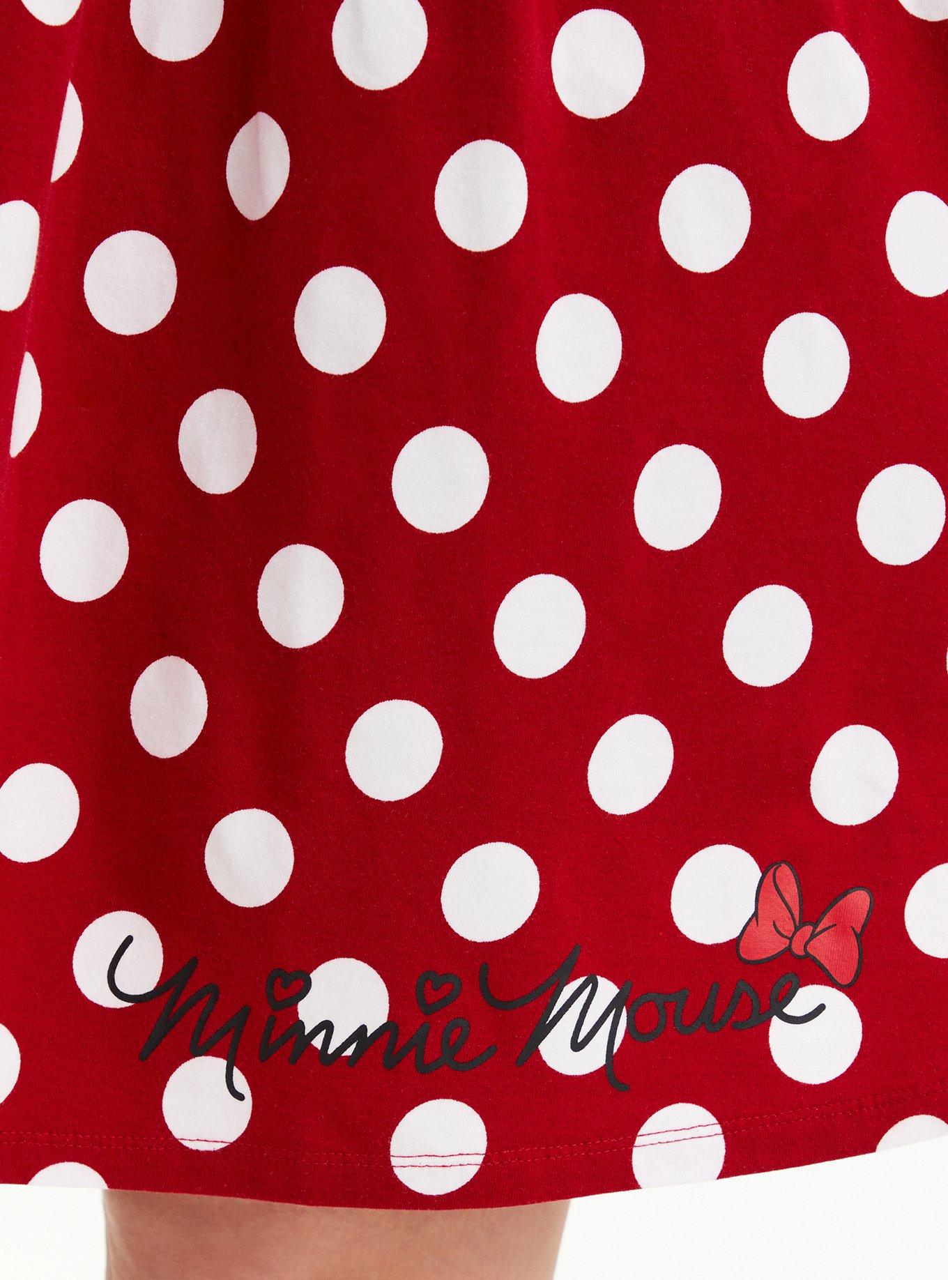 Plus Size Disney Minnie Mouse Polka Dot Skater Dress Torrid