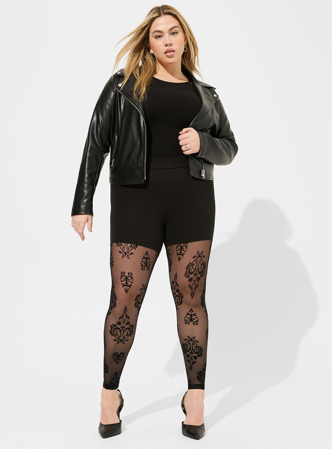 Full Length Signature Waist Flocked Legging