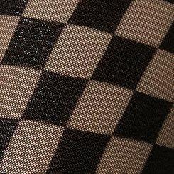 Full Length Flocked Legging, PLAID, swatch