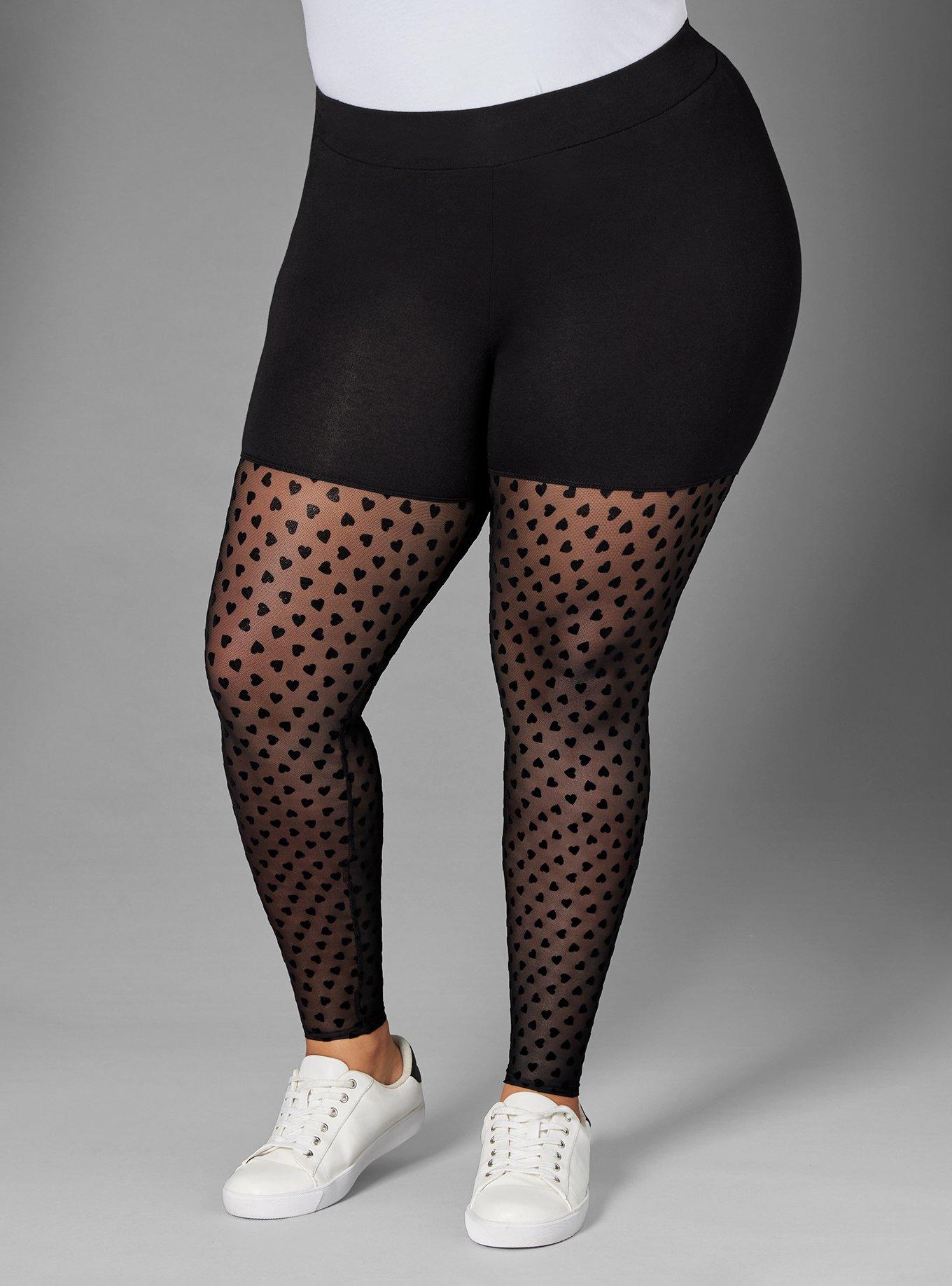 Cloud Knit Flocked High-Rise Leggings