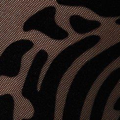 Plus Size Full-Length Flocked Legging, SWINGING SWIRLS DEEP BLACK / MESH, swatch