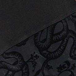 Plus Size Full-Length Flocked Legging, SNAKE DAMASK DEEP BLACK, swatch