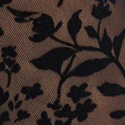 Plus Size Full-Length Flocked Legging, JOSEPHINA FLORAL BLACK, swatch