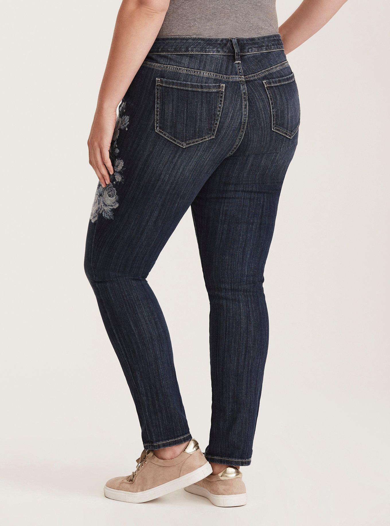 Buy Apple & Eve Slim-Fit Spandex Pants with Embroidered Back Pocket 2024  Online