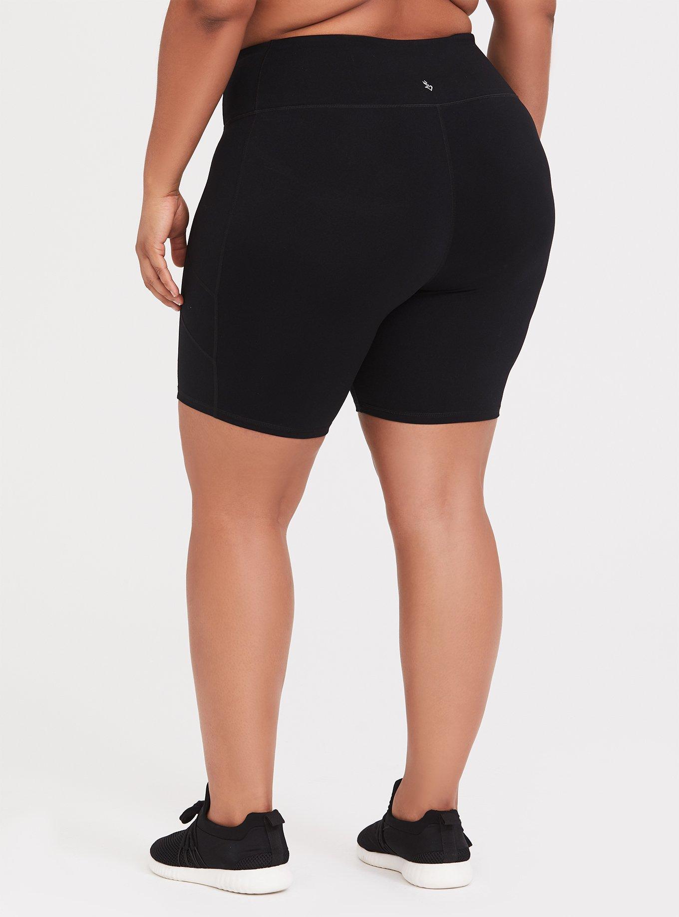 Plus Size - Active Wicking Bike Short - Performance Core Black