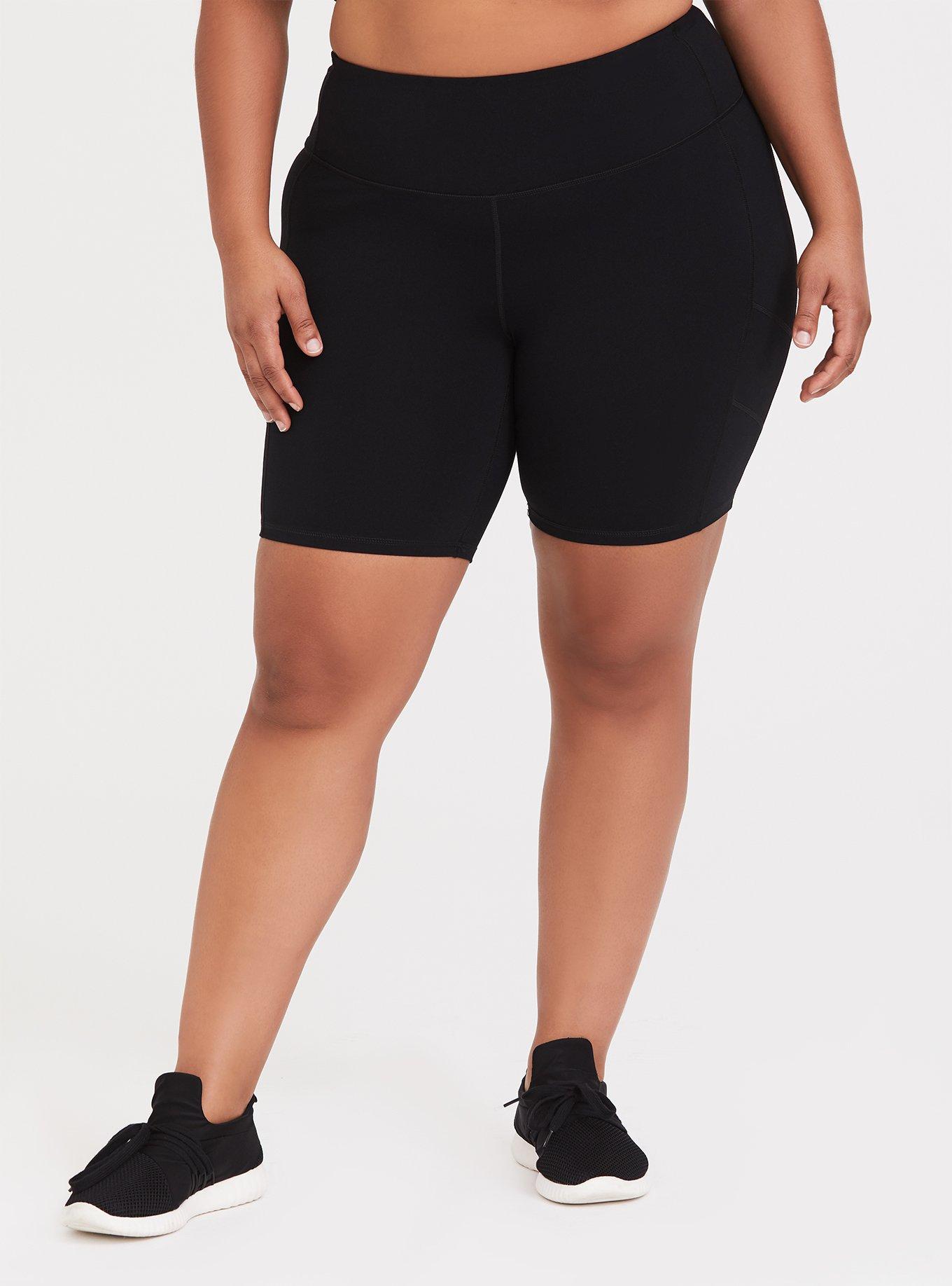 Plus Size - Active Wicking Bike Short - Performance Core Black