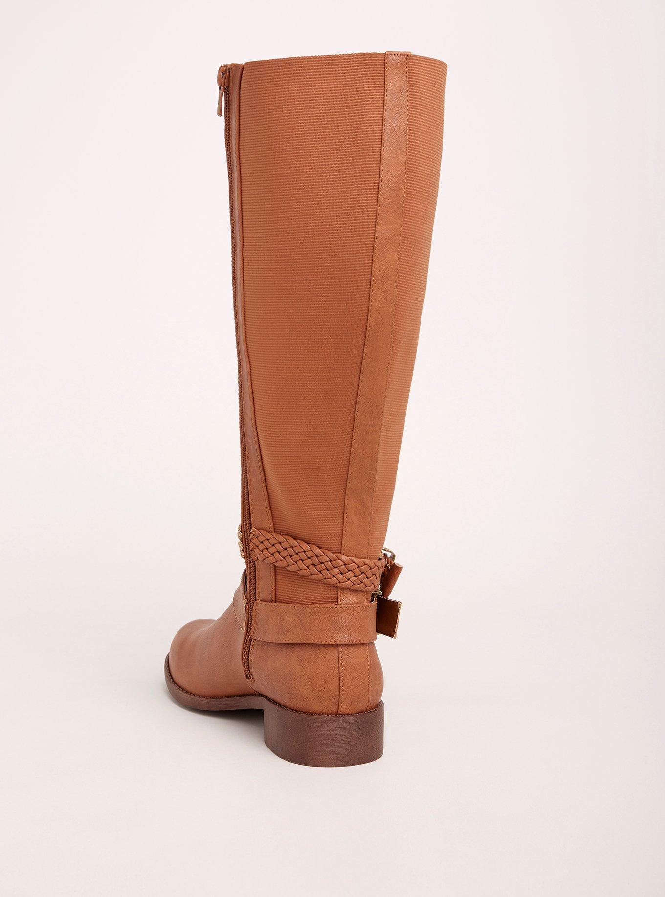 Wide width best sale calf boots