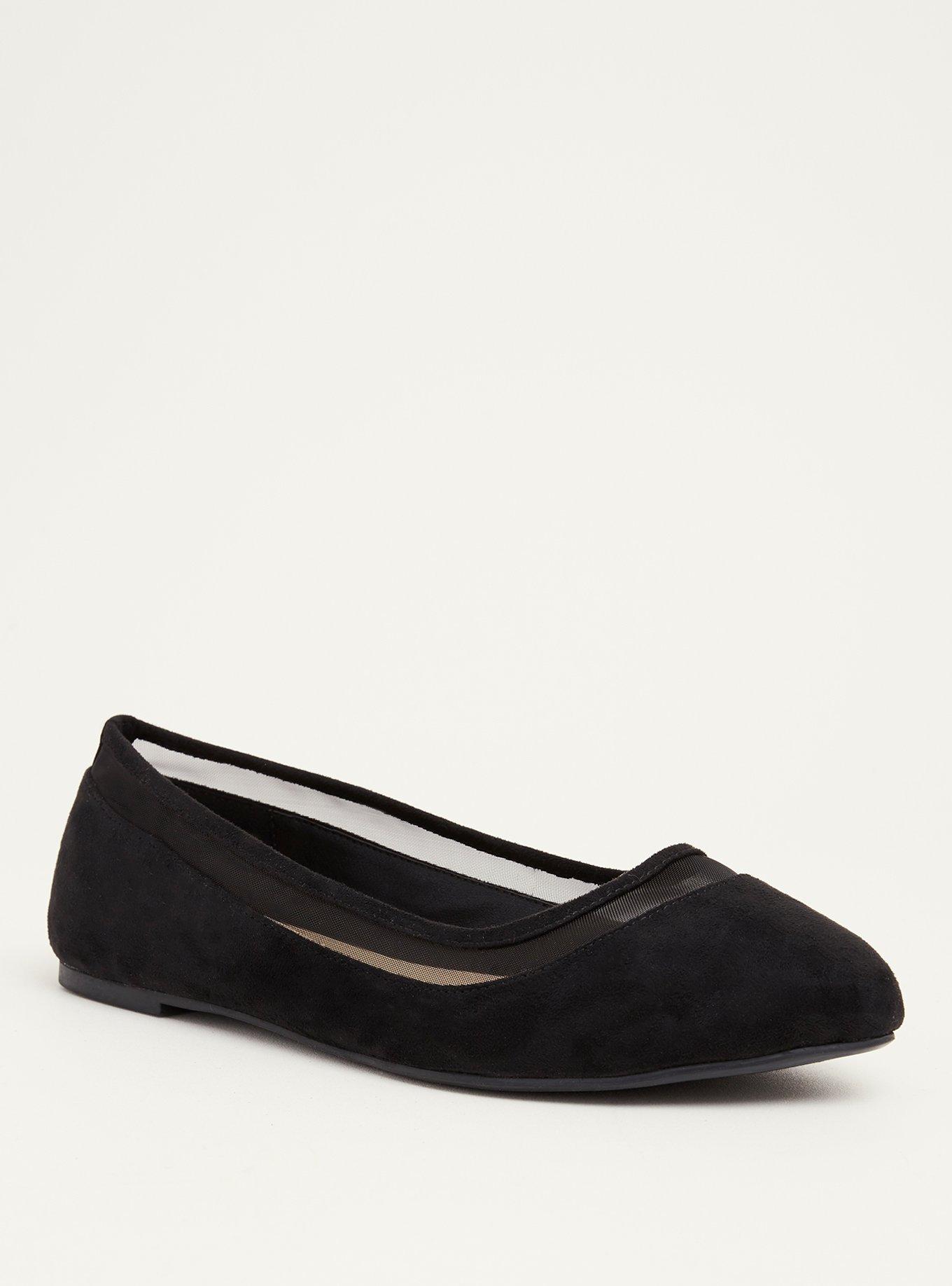 Plus Size Mesh Top Almond Toe Flats Wide Width Torrid