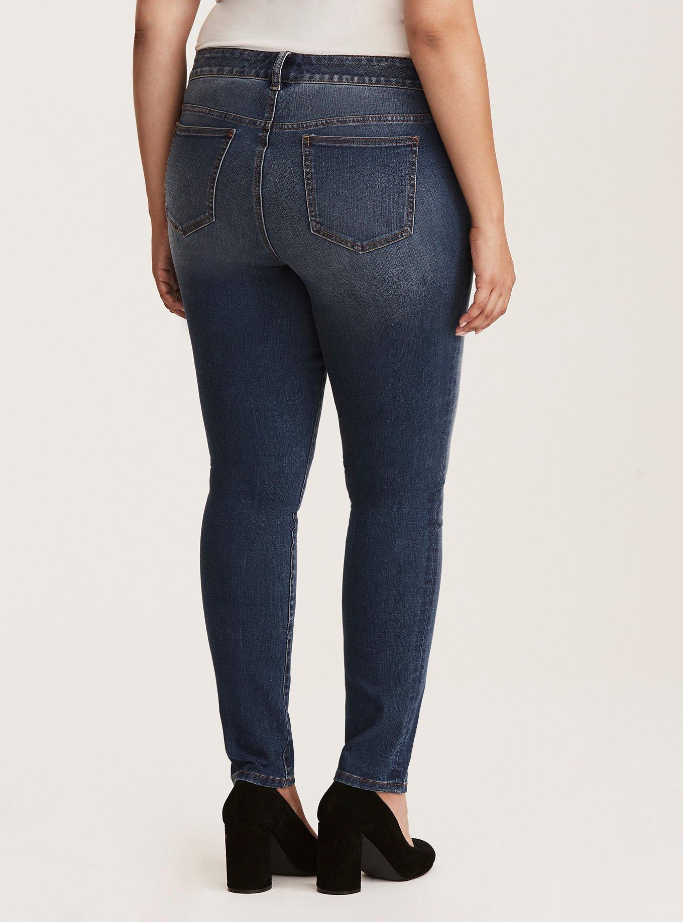 Plus Size Premium Ultimate Stretch Skinny Jean - Medium Wash, CLOVERDALE, alternate